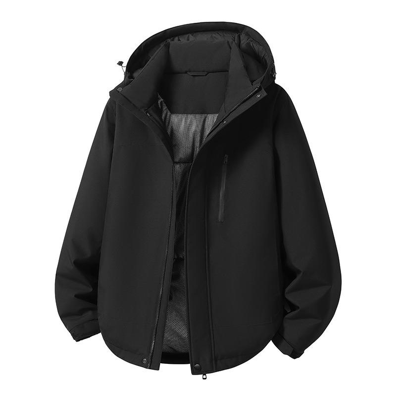 OO Cotton-added Jackets, Men's and Women's Cotton-padded Clothes, Winter Heat-sealing Pressure Glue Outdoor Waterproof Couple Cotton-padded Clothes