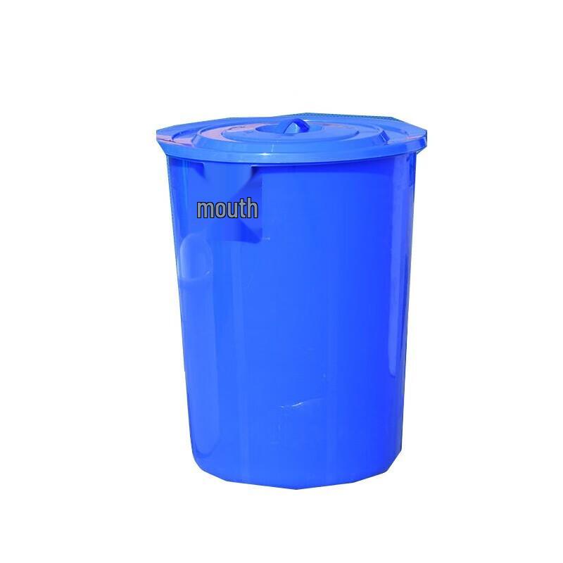 Homeglen 100L Blue Plastic Storage Bucket with Lid
