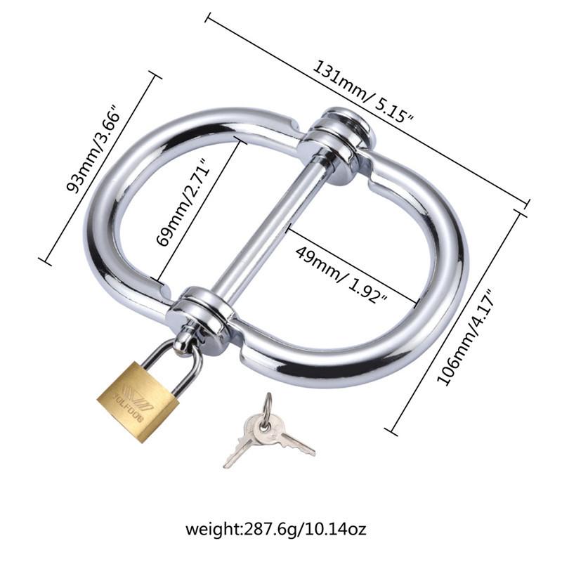 Metal Detachable Steel Handcuffs with Locks and Keys BDSM Slave Role Playing Sex Toy Tool Products Suitable for Adults