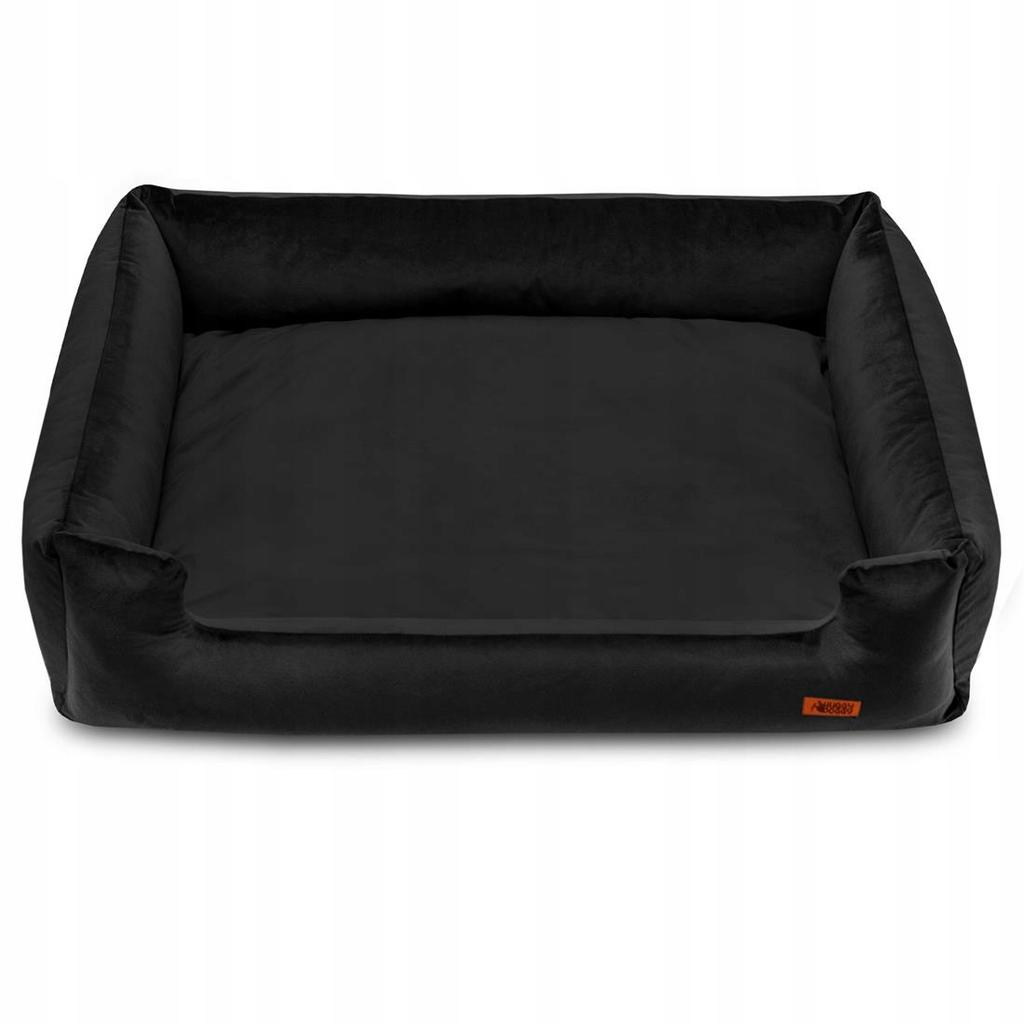Legowisko classic premium dla psa czarne materiałowe spanie huggy doggy xl