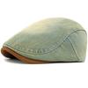 HT5042 Beret for Men Women 100% Cotton Denim Beret Hat Male Female Ivy Flat Cap Retro Artist Painter Hat Spring Autumn Beret Cap