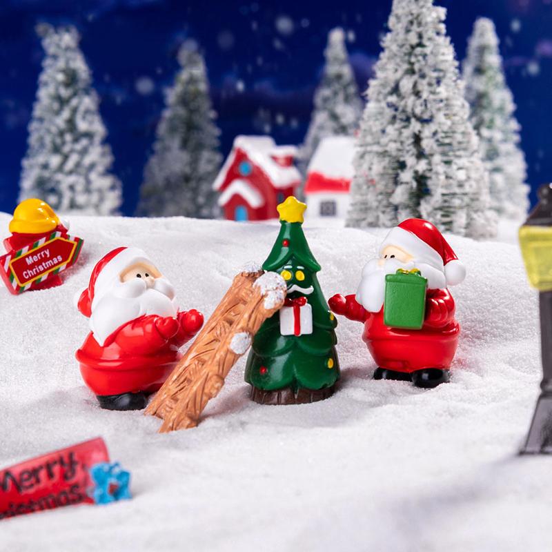1PC Creativity DIY Resin Ornaments Micro Landscape Gift Mini Accessories Christmas Decorations Adorn