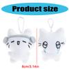2Pack Plush Bag Charm Keyring Pendant Stylish Bag Decoration Cats Shape Bag Accessory Plush Texture Suitable for Gifting