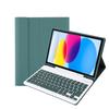 Samsung A7 Lite Tablet Bluetooth Keyboard with Magnetic Leather Case & Soft Silicone Protective Shell
