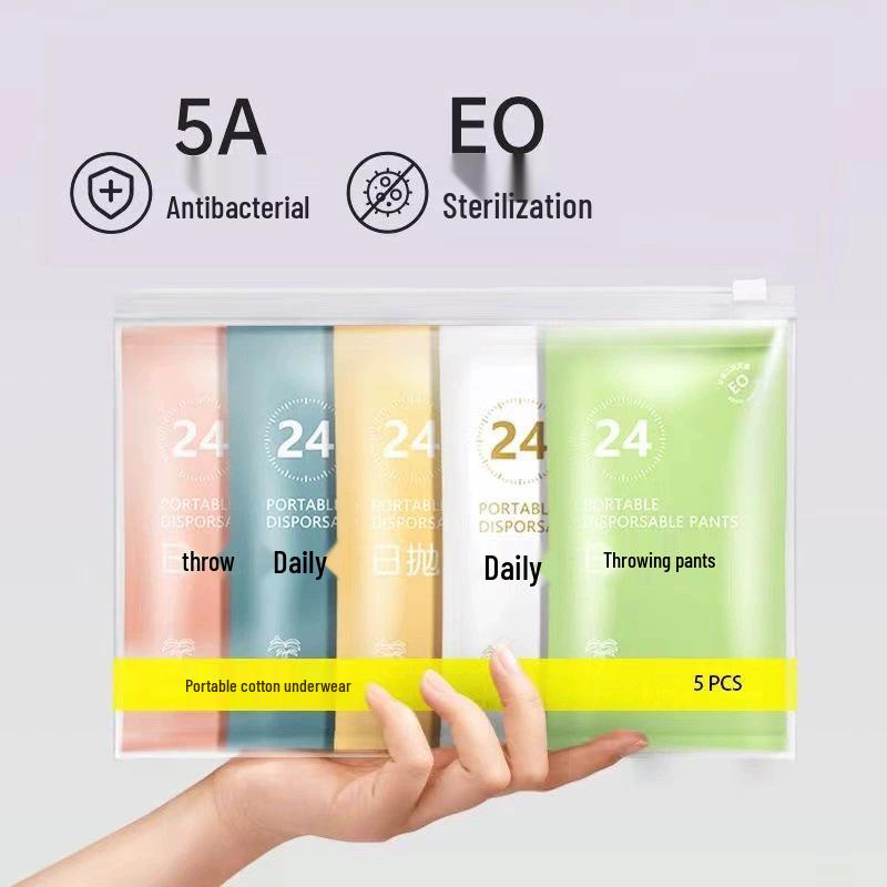 Sterile Disposable Postpartum & Travel Underwear - Cotton, Skin-Friendly for Women & Babies