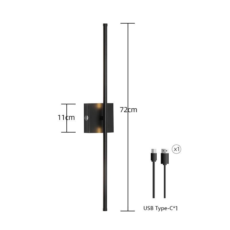 Remote-Controlled Rechargeable Three-Color Wall Light for Living Room, Bedroom, and Stairwell