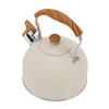 Whistling Kettle 2.5L Stainless Steel Efficient Uniform Heating Stovetop Whistling Tea Pot with
