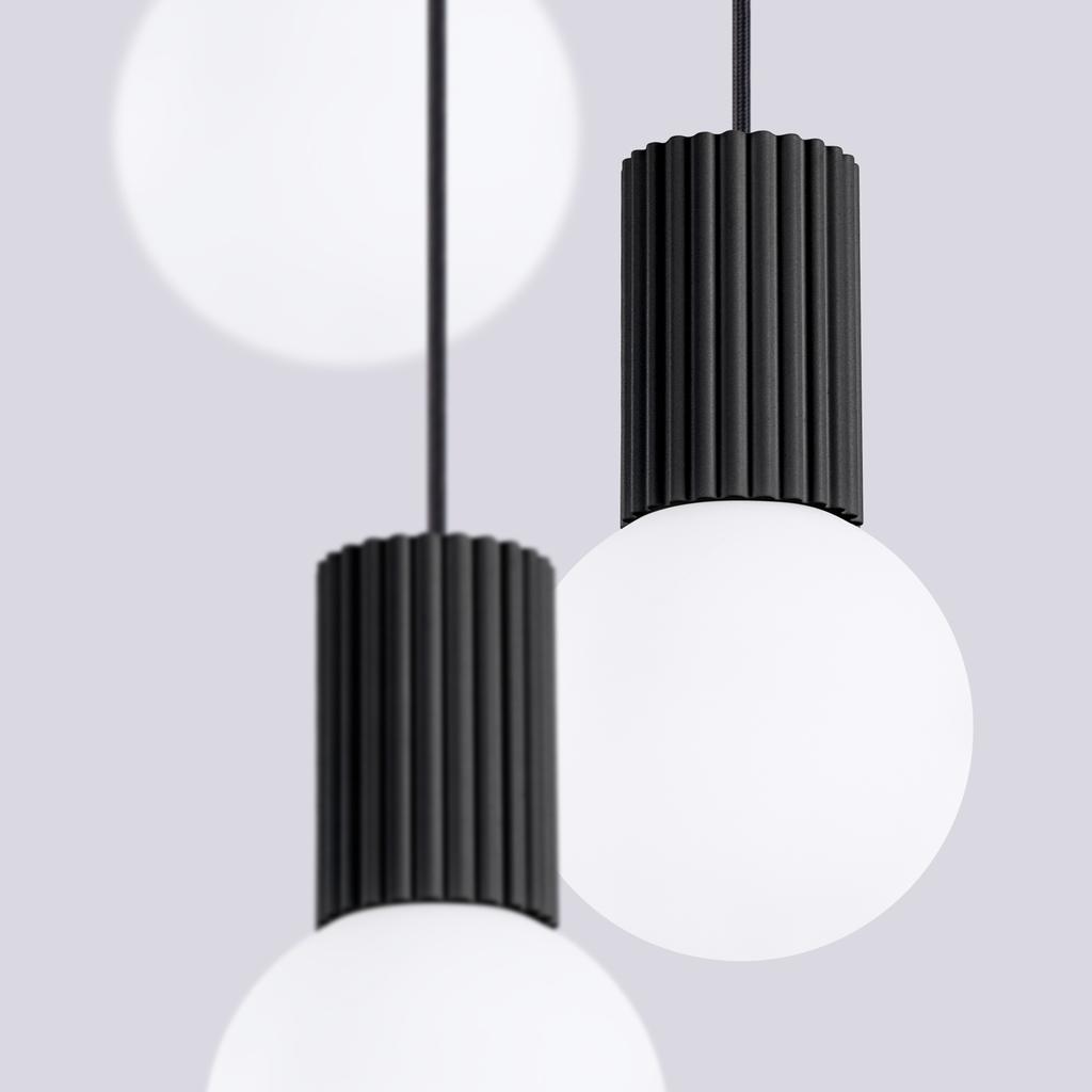 Lampa Wisząca Halo 3 G9 Czarny Alu Sollux Sl.1715
