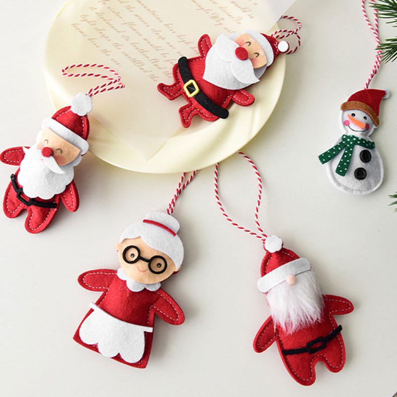 1pc Snowman Cute Hanging Pendants Cartoon Xmas Tree Party Decoration Christmas Santa Claus