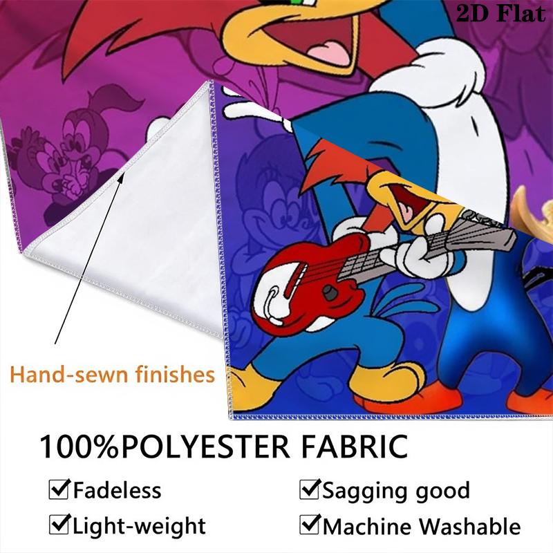 woody woodpecker Wall Tapestry Aesthetic Wall Hanging Printed Fabric Blanket Decorative Tapestries for Bedroom Living Room Home Decor