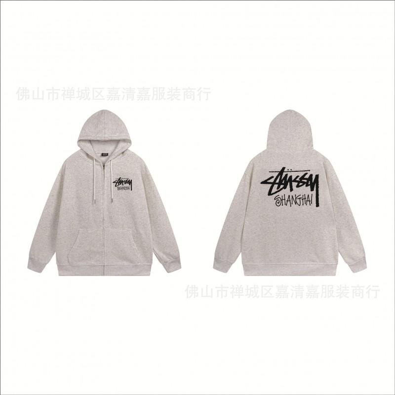 Mens Oversized Zip-Up Hooded Sweatshirt Casual Streetwear Cotton Pullover Fall
