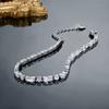 A copper inlaid zircon square light luxury shining bracelet adjustable jewelry, popular