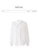 Nanyou Elegant French Petal Collar Women's Spring Shirt