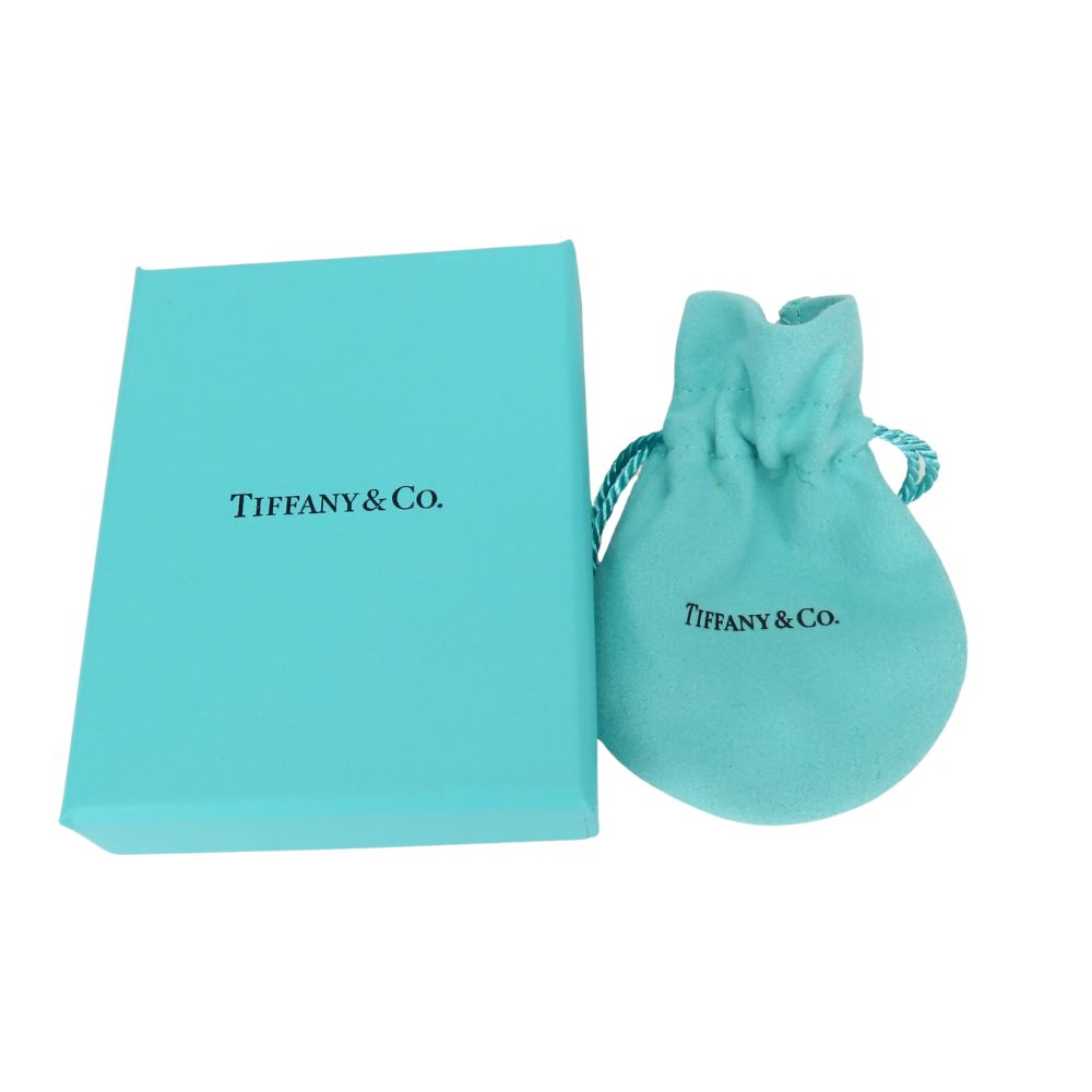 Used TIFFANY&Co. Bracelet Return To Silver925/diamond 6g Silver TIFFANY & Co. Blue 1PD