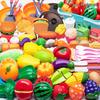 Fun Pretend Play Cut Toy Set - Kids Kitchen Vegetables & Fruits