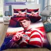 USA National Team Pulisic Signature Portrait Bedding Set Soccer Duvet Cover Football Fan Bedroom Home Decor Bedding
