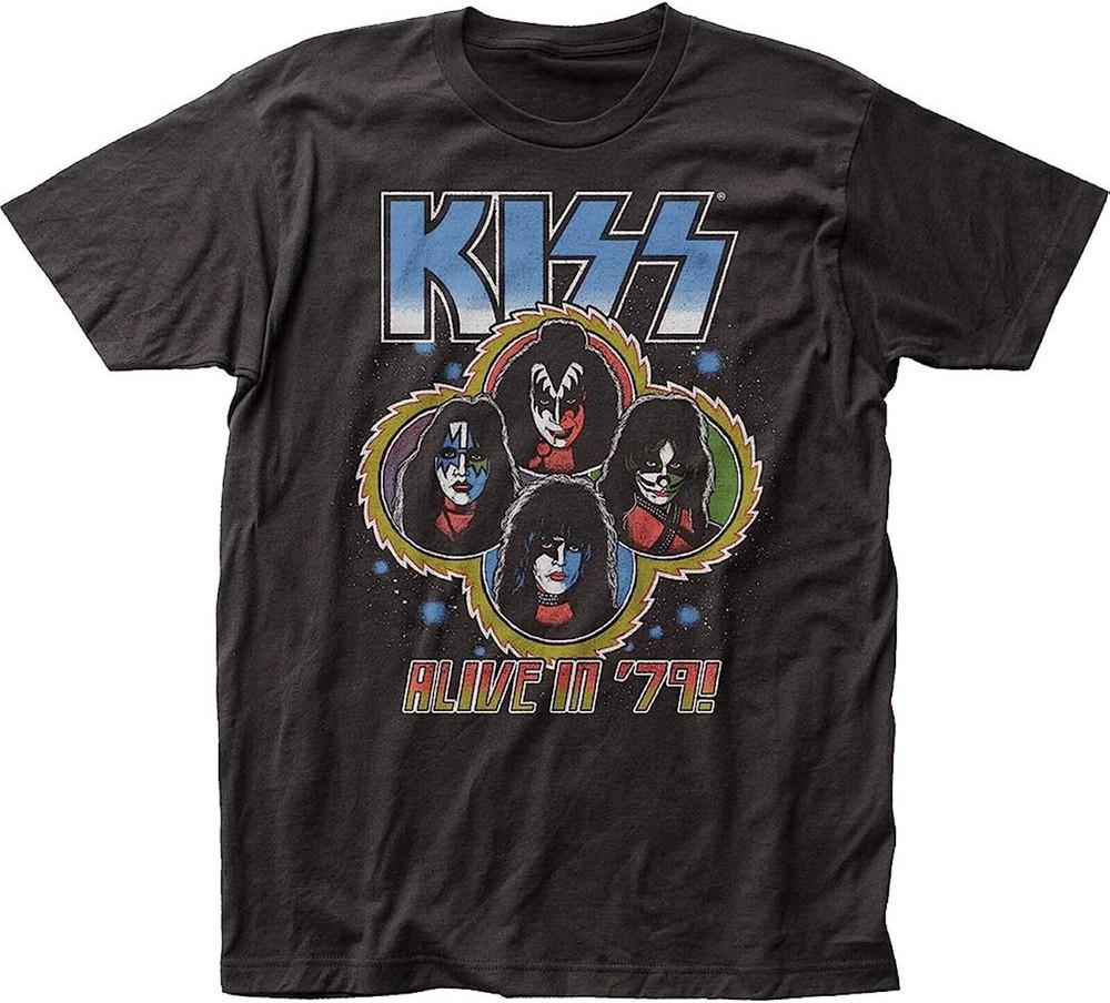 

KISS cd lgo ALIVE IN 79 Official SHIRT LRG New love gun dressed over destroyer Unisex T-Shirt XL