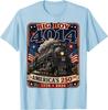 Big Boy 4014 Train 4th of July Retro US Flag Vintage Apparel Unisex T-Shirt 3