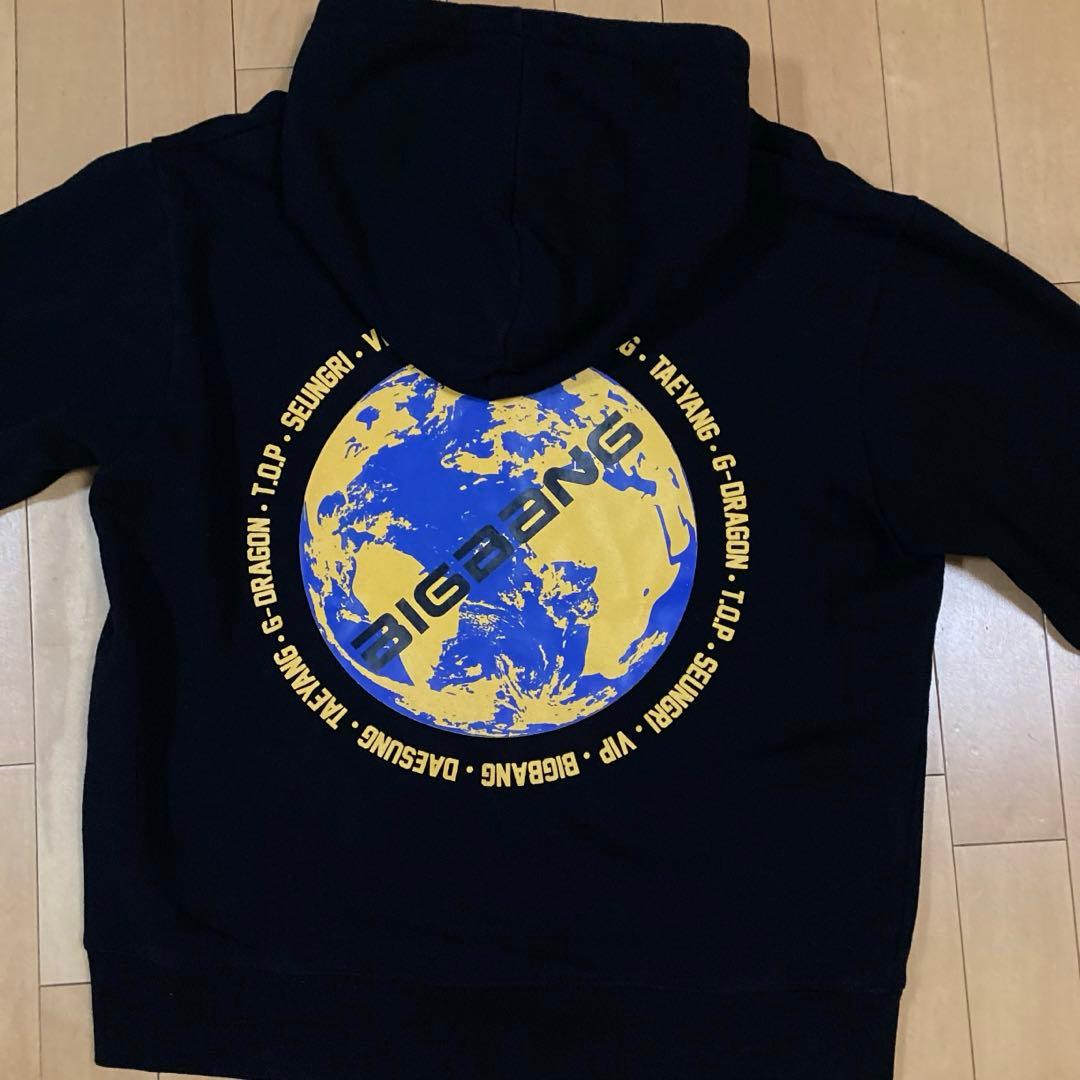 

[USED] BIGBANG+a Live Concert Official Merchandise Hoodie with Embroidered Logo, Size M