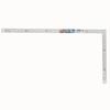 Shinwa Sokutei Curved Ruler, Same Thickness, White, 50cm/1 Shaku 5 Sun, Dual Graduations, Masterpiece, 11109