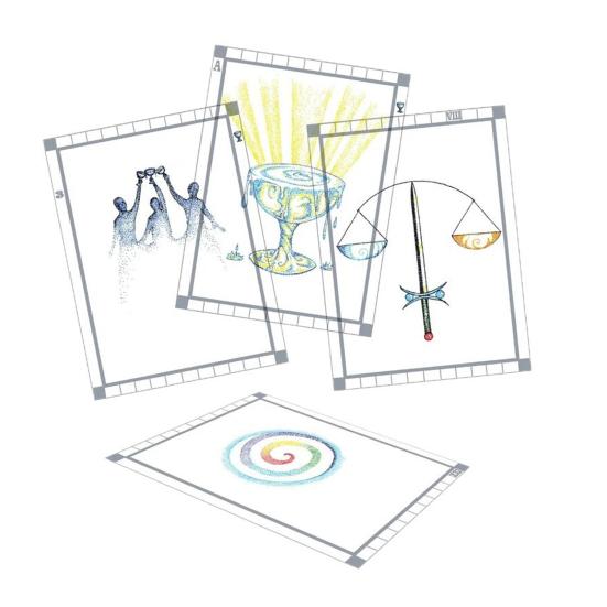 Transparent Tarot Deck Clear Tarot Cards Set Classic Tarot Learning