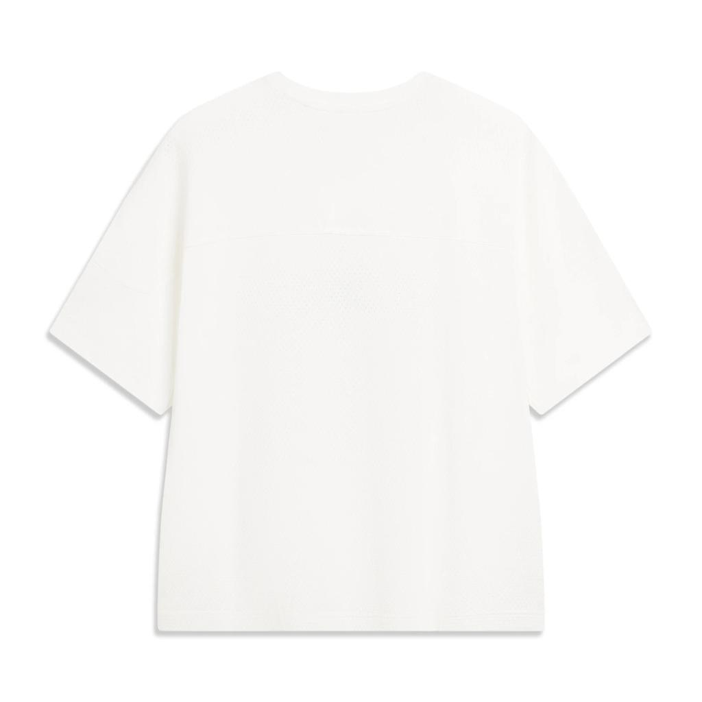 Li Ning Basketball Series Bad Five Letter Number Breathable Versatile Short Sleeve T-Shirt Men Tops ATSV547-1