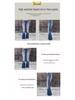 European & American Women's High Waist Slimming Flare Jeans - 2025 New Style, Comfortable Ripped Stretch Denim