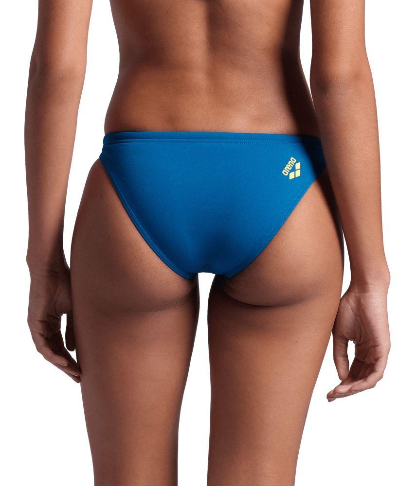 Arena Stroje Pływackie Women's Real Brief Blue Cosmo Yellow Star 006469/603 S