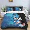 3D Luxurious Teens The Movie Hedgehogs Boy Bedding Set Anime Digital Cartoon Sonic Duvet Cover Comforter Bed Youth Kids Gift