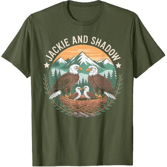 Vintage Jackie And Shadow Bald Eagle Family Nature Lovers T-Shirt