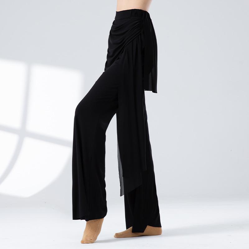 Loose Gauze Queen Classical Wide Leg Pants Modern Dress Adult Performance Dress Training Dance Pants