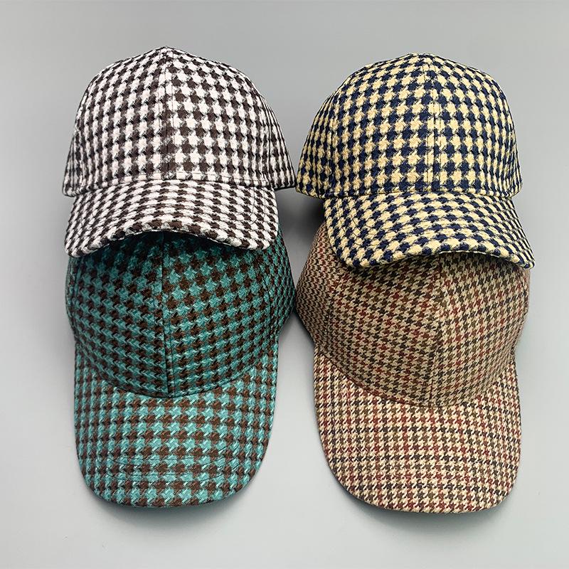 Retro British Style Fashion Classic Men'S And Women'S Baseball Caps Cotton Hip Hop Versatile Casual Breathable Sun Hats