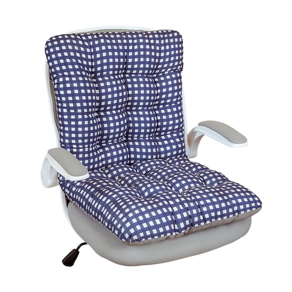 Seat Cushion with Integrated Backrest Soft Seat Cushion with High-Resilience PP Cotton Filled Dining Office Computer Chair Cover