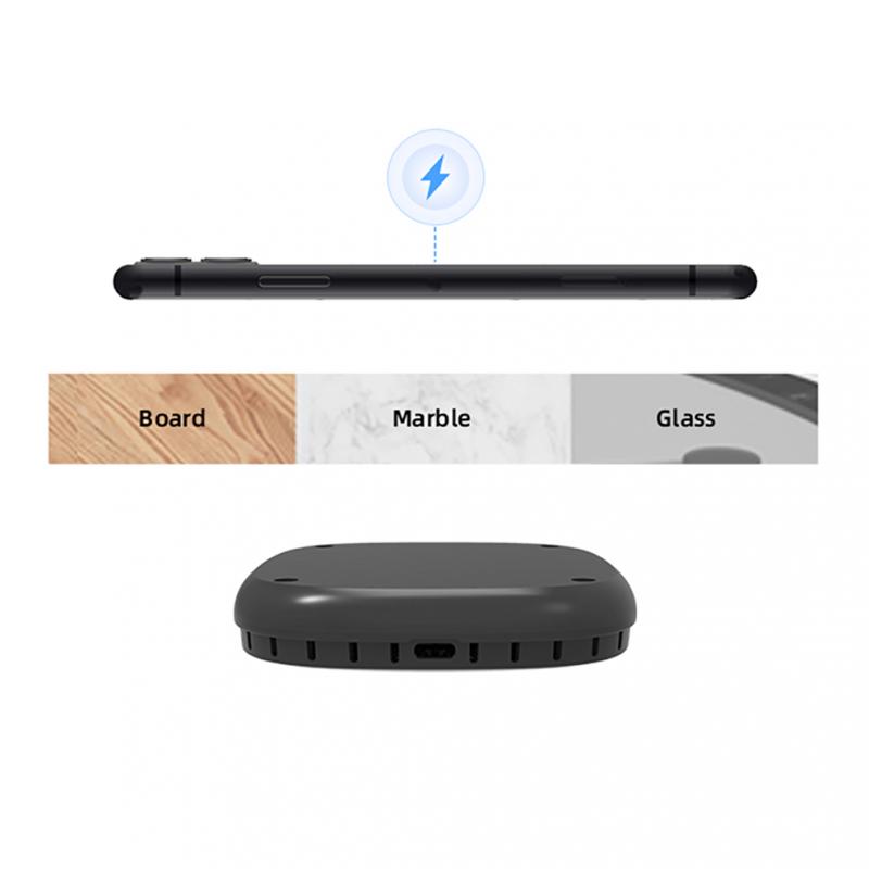 Carregador Sem Fio Invisível 30mm Sob a Mesa Almofada de Carregamento QI Móveis Mesa Estação de Carregamento Sem Fio para Samsung iPhone 14/13/12