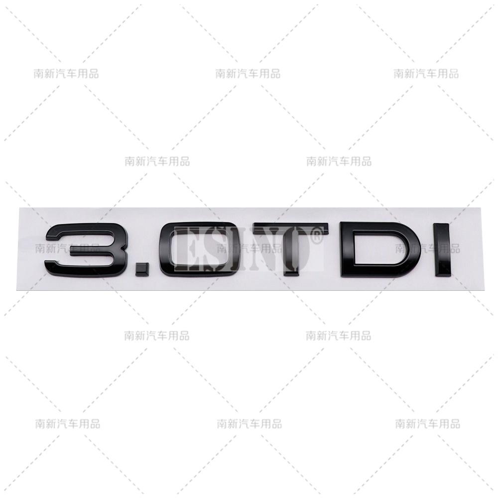 ABAB1 3D 1.6 1.9 2.0 3.0 4.0 TDI Car Trunk ABS Badge Emblem For Car Rear Tailgate Adhesive Badge Sticker for A4 A5 A6 A7 A8 Q3 Q5 Q7