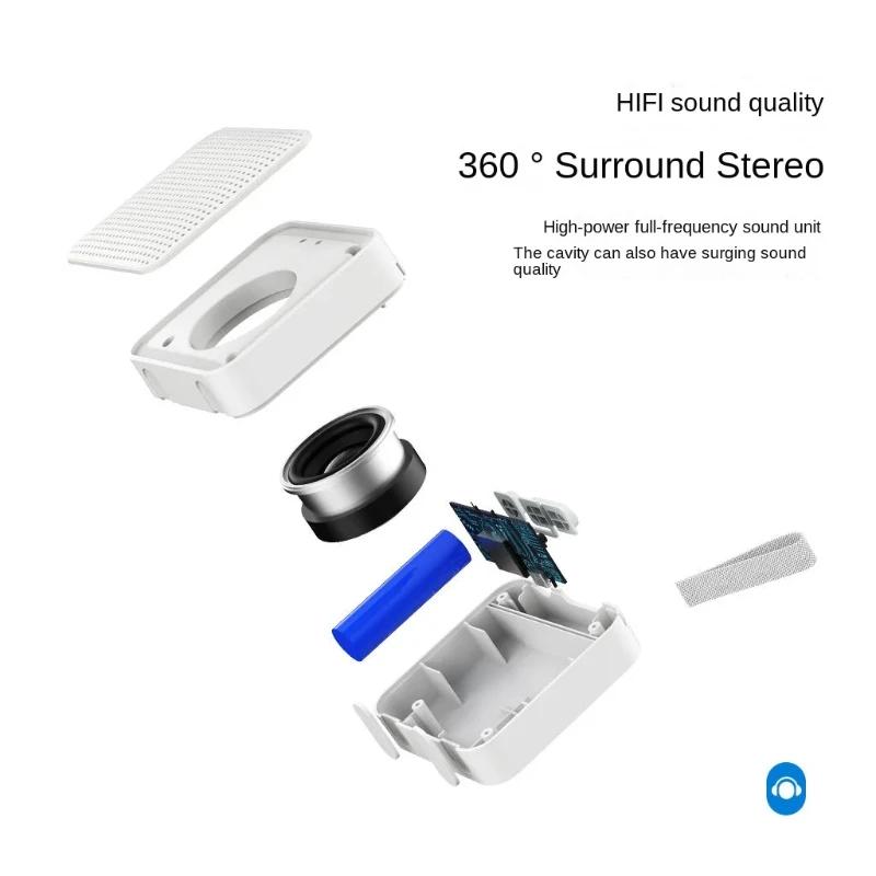 2025 New F12 Portable Outdoor Wireless Subwoofer - TWS Card Bluetooth Speaker with RGB Light