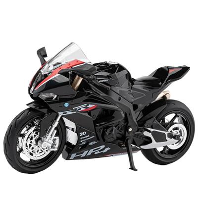 1/12 BMW S1000RR HP4 Race Alloy Top Luxury Sports Motorcycle Model Diecast Metal Road Racing Motorcycle Model Sound Light Kids Gifts