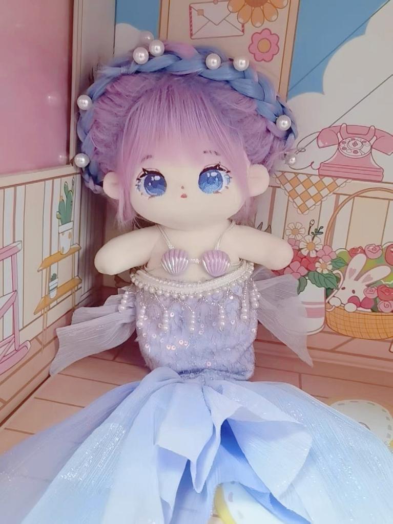 20Cm Kawaii Idol Cotton Doll Diy Dress Clothes Outfit Accessories Cute Soft Stuffed Plush Doll The Best Gift For Children
