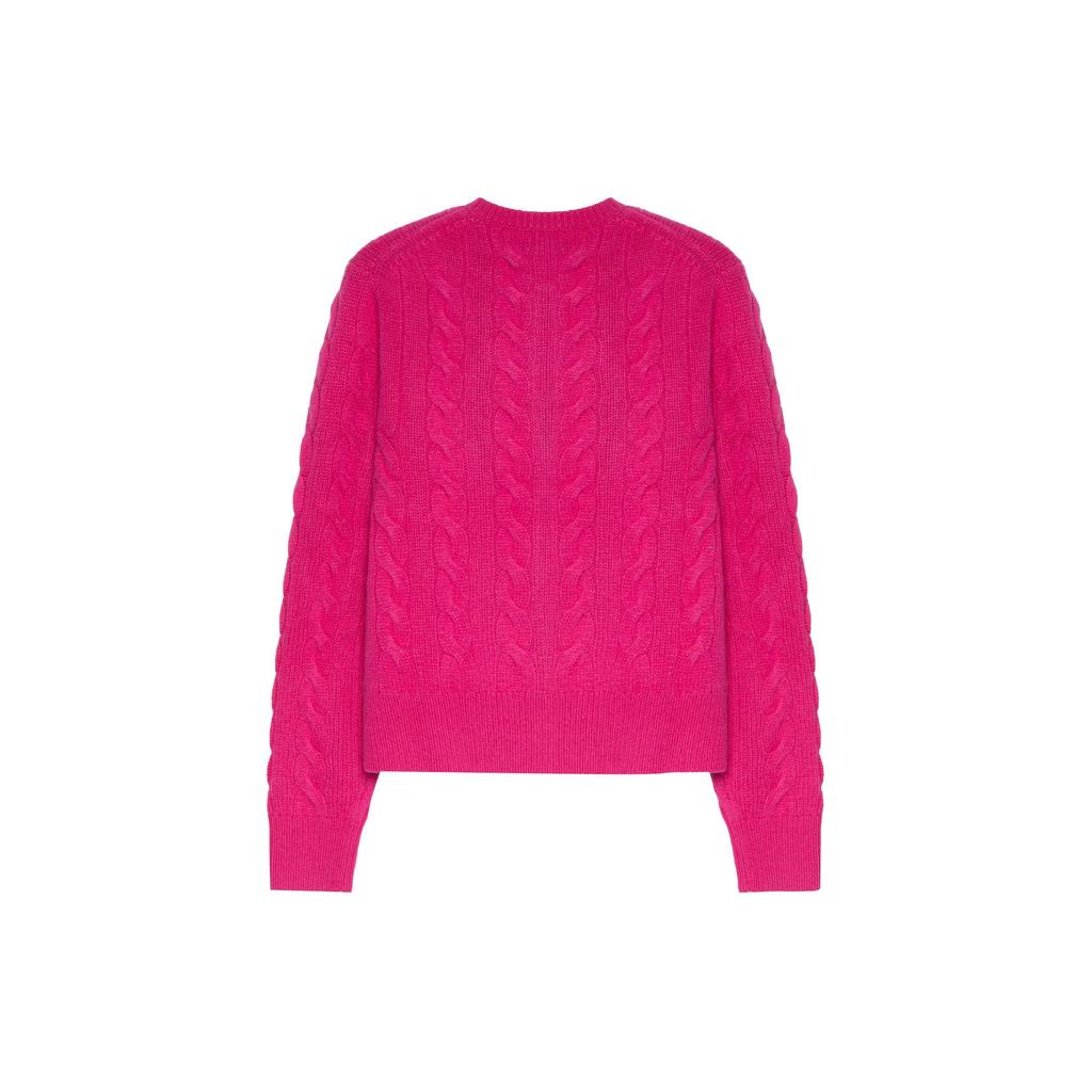 Polo Ralph Lauren Solid Color Single-Breasted Logo Embroidered Long Sleeve Sweater Women Sweater Pink 211910443-005