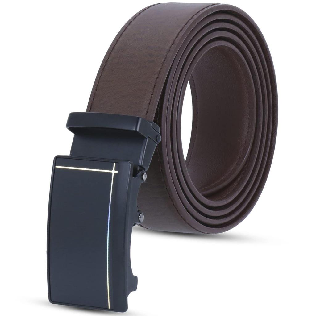 Men's PU Leather Auto Lock Belt