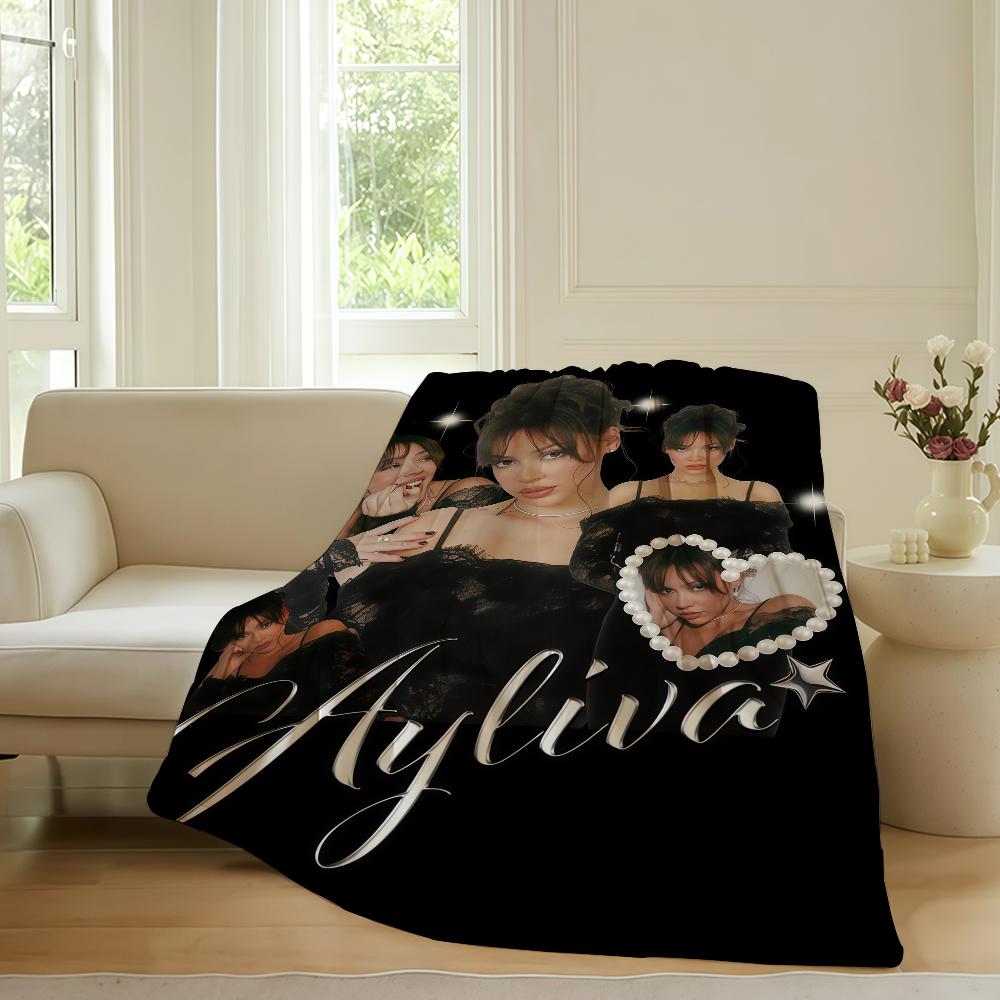 German singer Ayliva Blanket For Sofa Office Bed Plane Travel Sleep Read Relax Camping Soft And Warm
