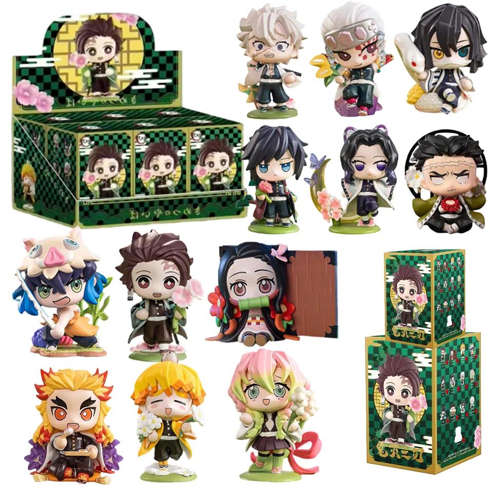 Demon Slayer Tanjiro Kamado Nezuko Anime Cartoon Figure Box Creative Personalized Statue Model Ornament Surprise Gift Box
