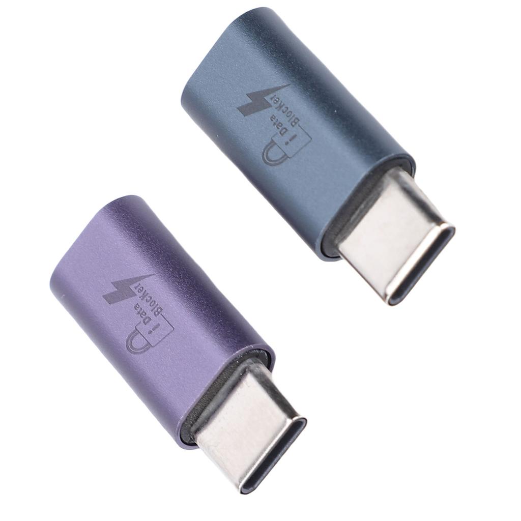 2PCS USB C to C Data Blocker Anti Jacking Refuse Hacking USB Data Blocker Only for Safe Charging