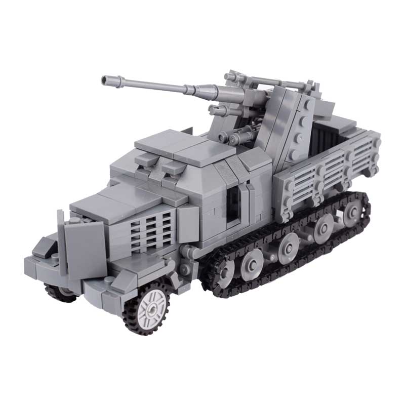 MOC Military Tank Series Building Blocks Army Soldier Figures Vehicle Special Force Armored US Car Cannon Truck Bricks Toys Gift