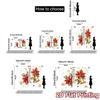 2pcs,Curtains Christmas Bells Holly Poinsettia Snowflakes (4) Modern Fashionable Curtains Polyester Curtains Holiday Perfect for