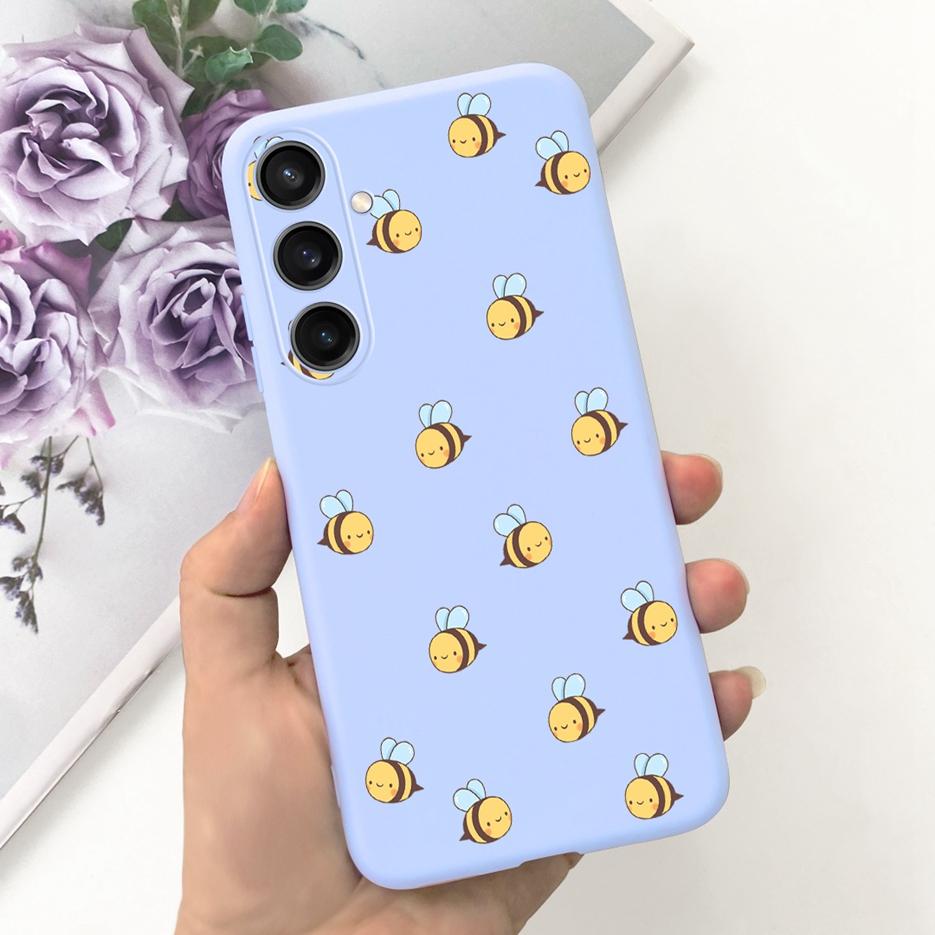 For Samsung Galaxy A55 Case Pretty Cartoon Girls Sunflower Cover Soft TPU Phone Case For Samsung A15 A25 A35 A55 5G Fundas Coque