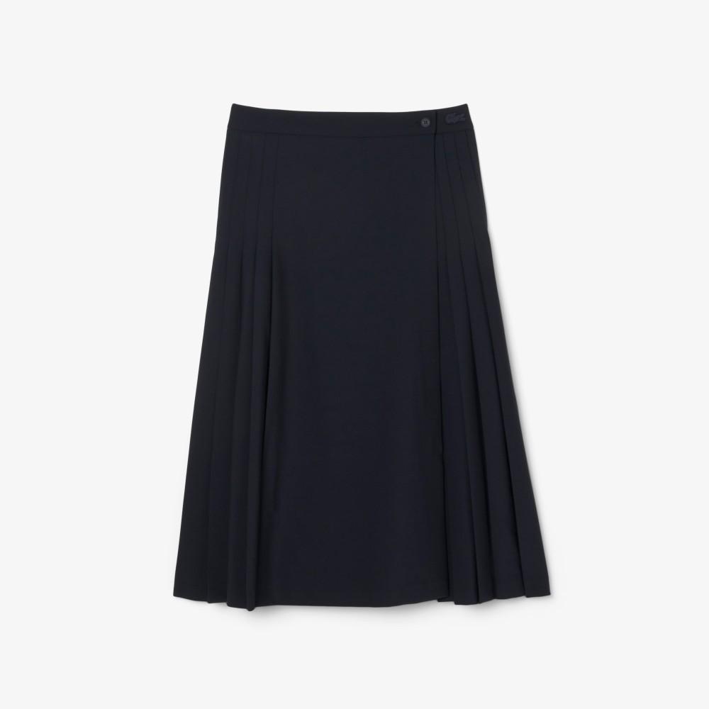Lacoste Women's Wrap Pleated Midi Skirt JF5406-55NHDE