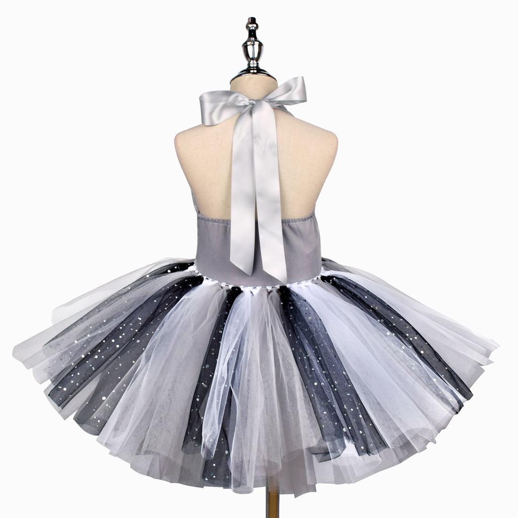 Festival Raccoon Cosplay Costume Girls Annimal Dress Up Tutu Dress Fancy Carnival Birthday Fantasy Children Zoo Vestido