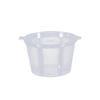 Disposable Microwavable Food Container with Integrated Sauce Cup