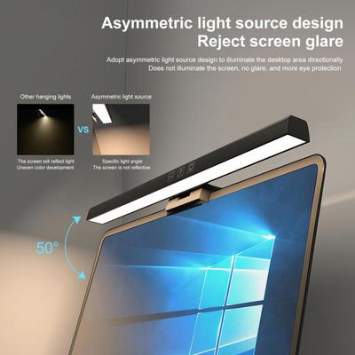 Üç renkli Karartma Göz Bakımı LED Masa Lambası Bilgisayar PC Monitör Ekranı Asılı Işık LED Okuma USB Powered Lamba